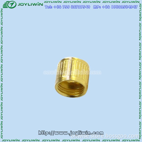 CNC processing RoHS gold-plated brass screw machine parts for industrial parts